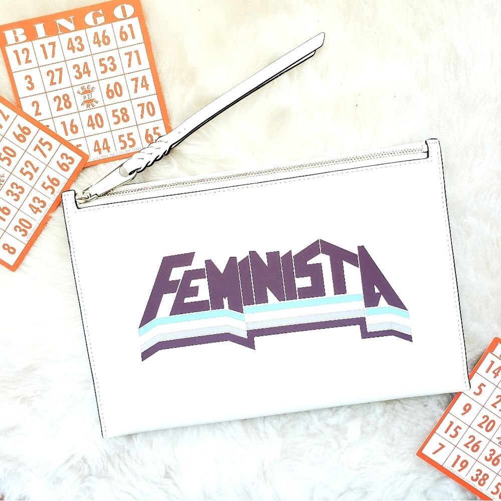 Rebecca Minkoff Feminista Leather Clutch